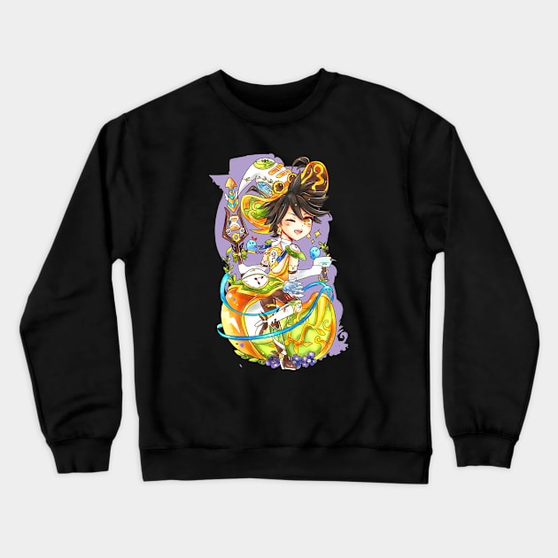 Time Witch Tracer Crewneck Sweatshirt by candypiggy